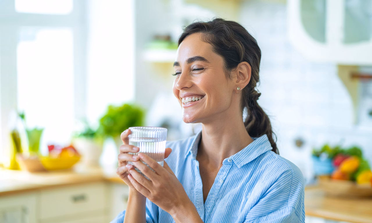 Mulher sorrindo durante o tratamento com Mounjaro®